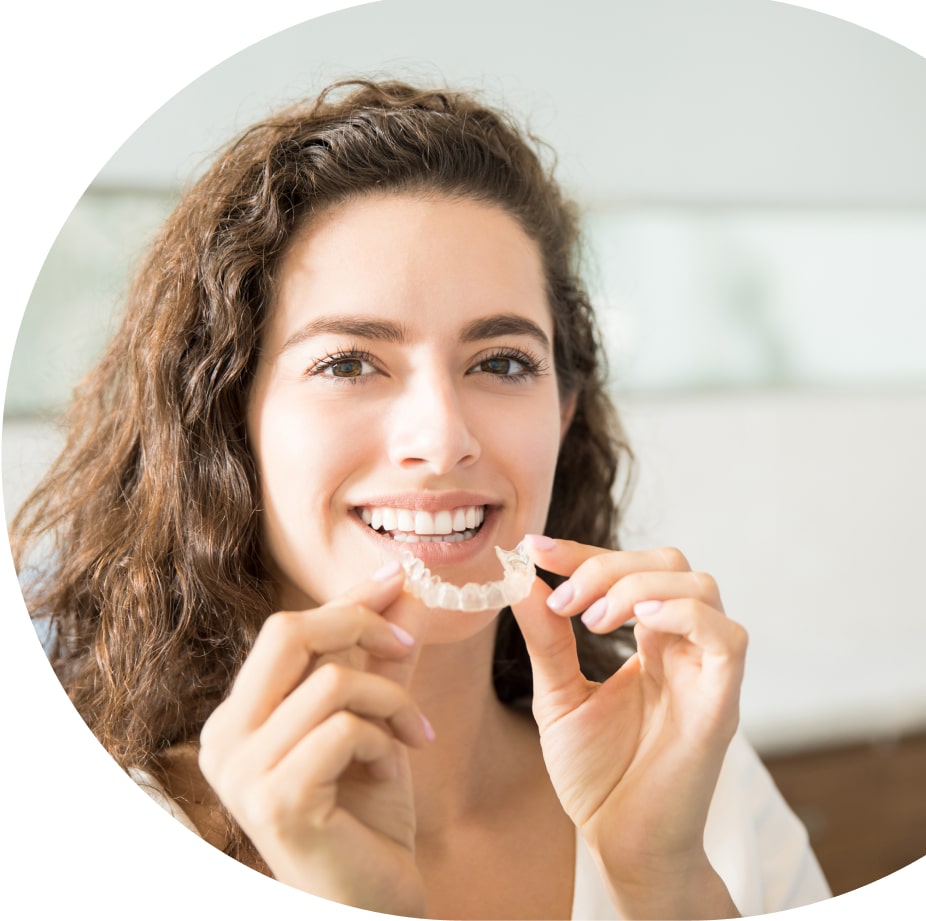 Clear Aligners in Kerala - Digitace aligners a girl with happy smiling face